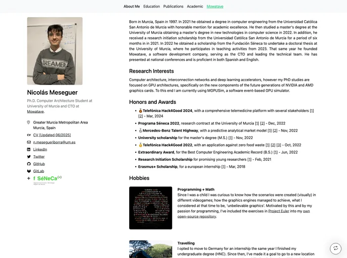 screenshot of Nicolasmeseguer.github.io