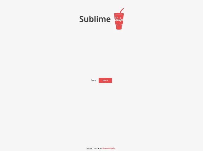 screenshot of Sublime Gulp