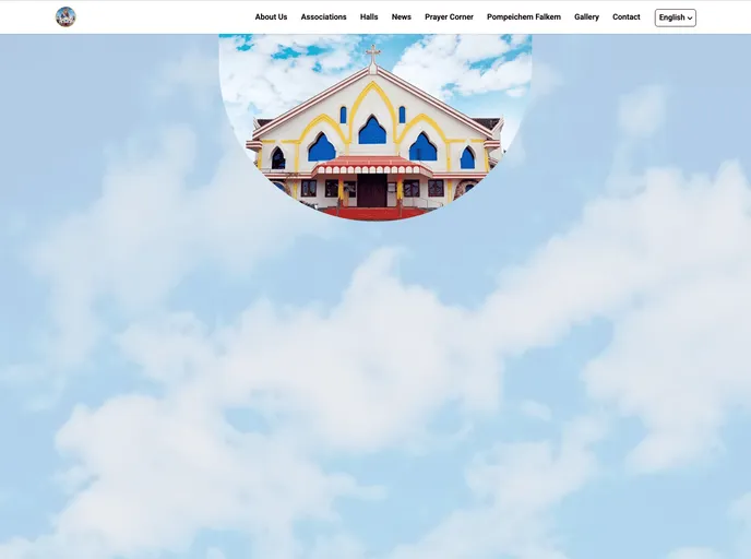 screenshot of Pompeichurch Website
