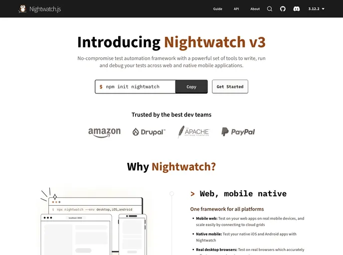 screenshot of Vite Plugin Nightwatch