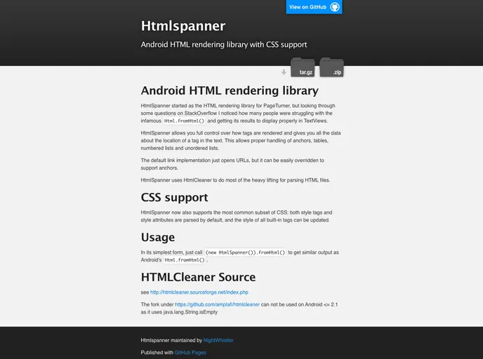 screenshot of HtmlSpanner