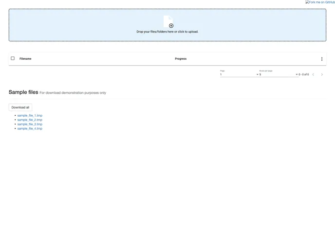 screenshot of Angular Material Datatransfer