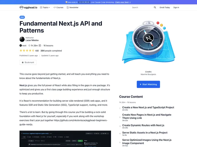 Egghead Beginners Guide Nextjs