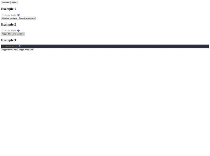 screenshot of Solid Codemirror