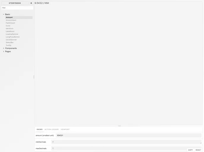 screenshot of Vue Components