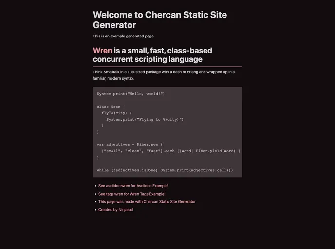 screenshot of Chercan
