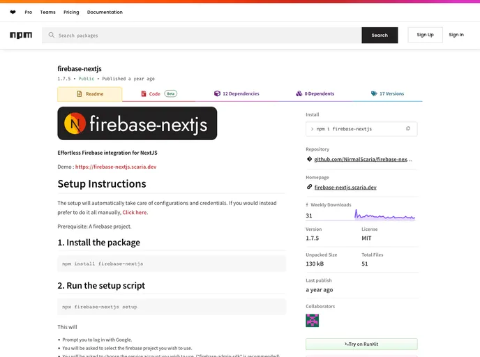 Firebase Nextjs