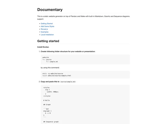 screenshot of Documentary