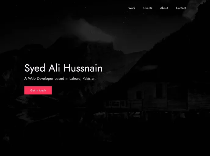 screenshot of Portfolio Template