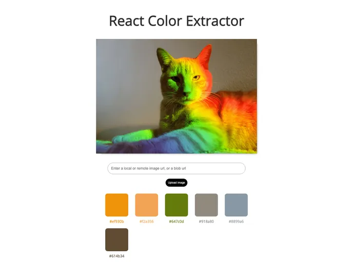 React Color Extractor screenshot