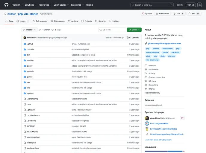 Php Vite Starter screenshot