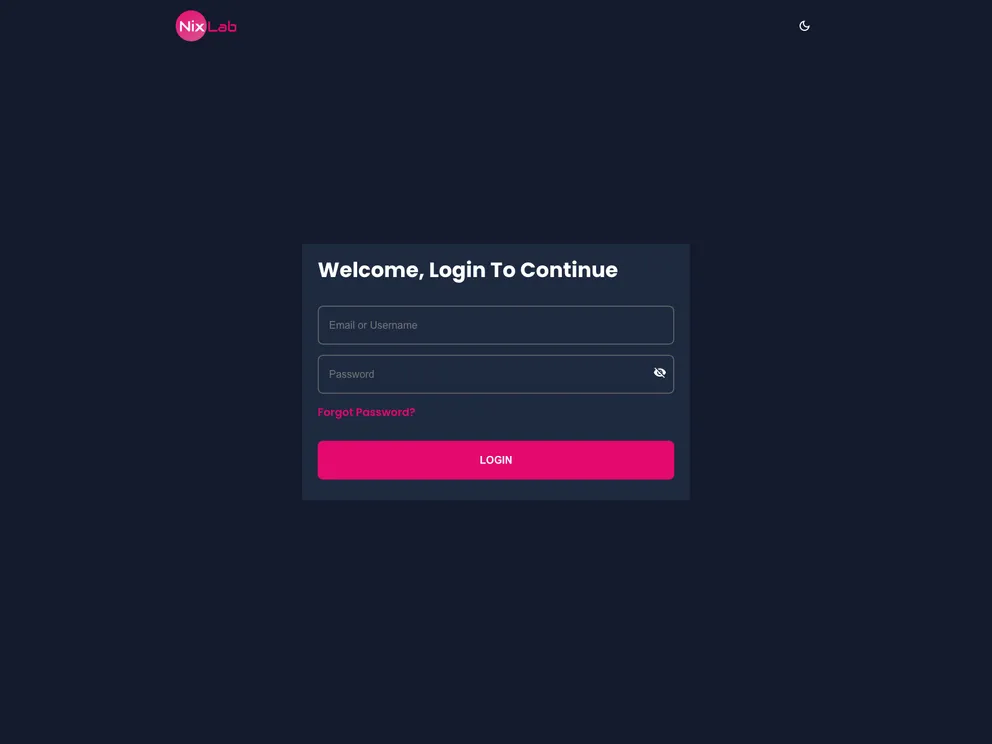 screenshot of Social Media Api Admin Reactjs
