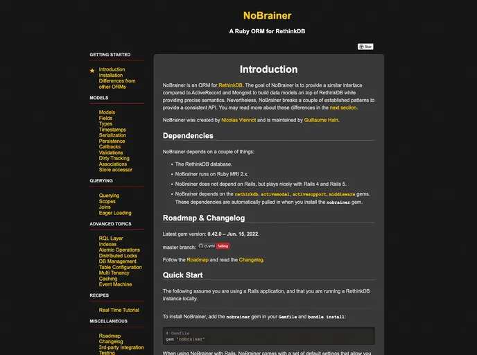 screenshot of Nobrainer