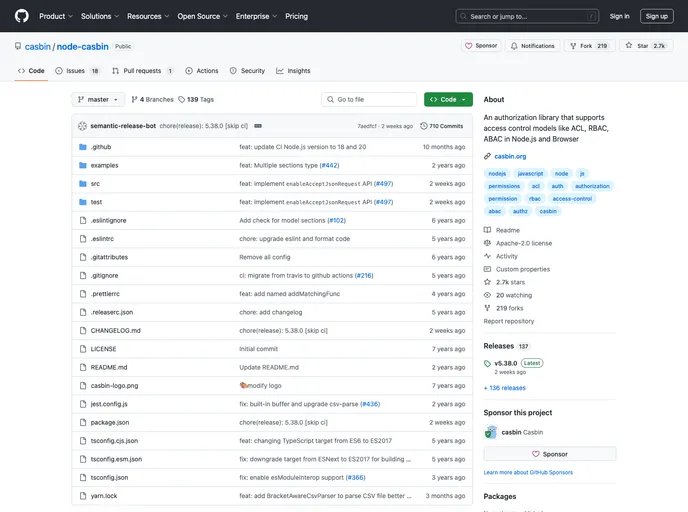 screenshot of Nest Authz