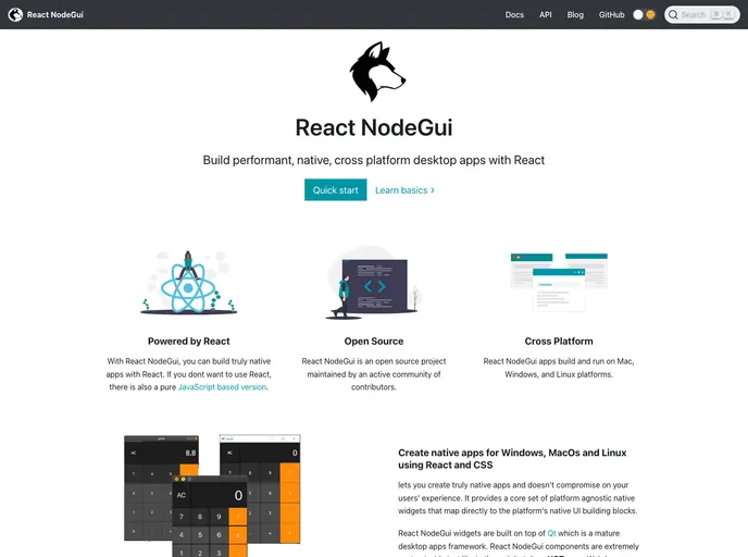 React Nodegui