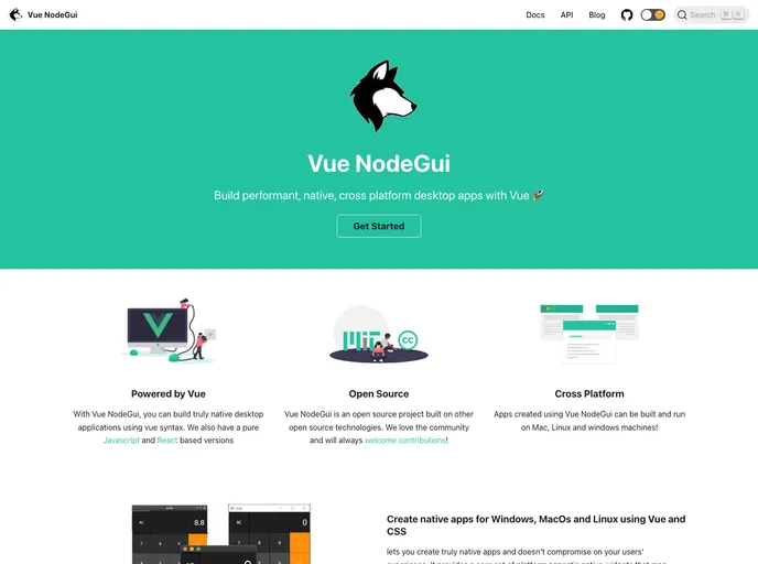 Vue Nodegui screenshot