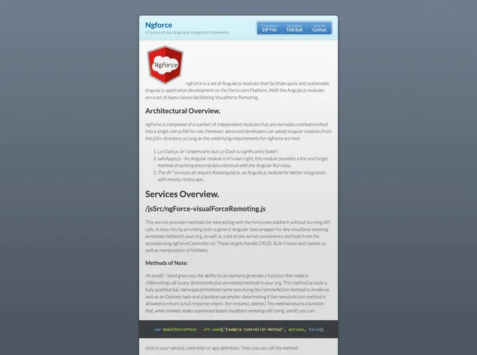 screenshot of NgForce
