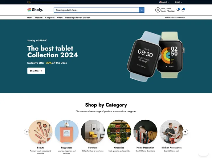 Shofy Commerce App Yt screenshot
