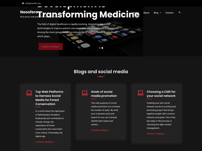 screenshot of Noosfero