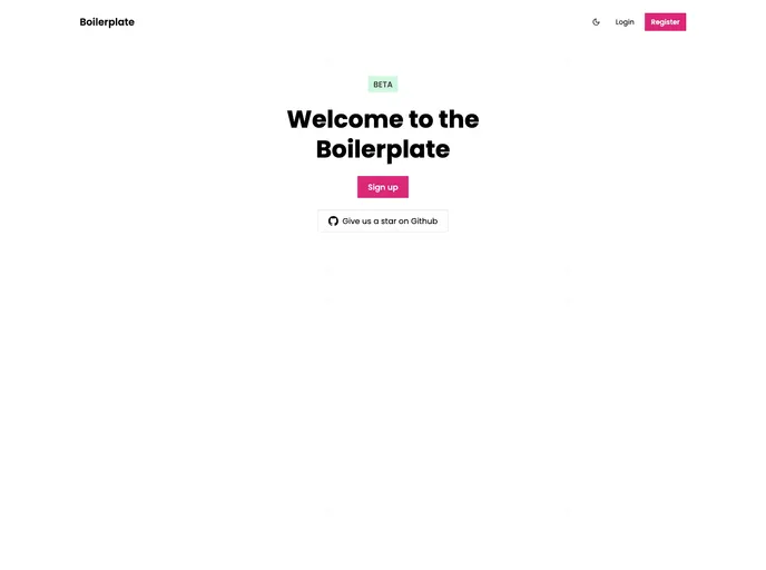 screenshot of Boilerplate