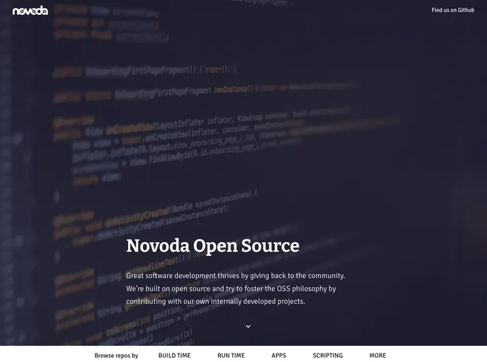 screenshot of Novoda.github.io