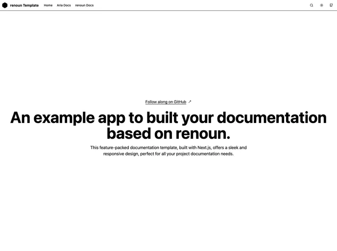 Renoun Docs Template screenshot