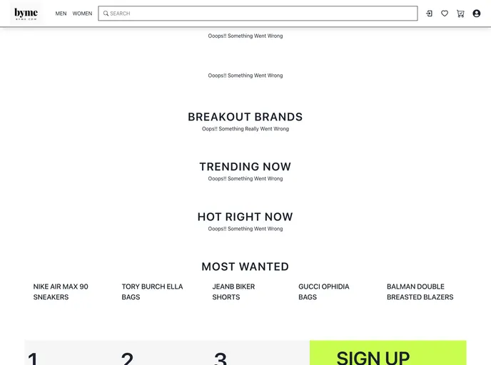 screenshot of Byme.com