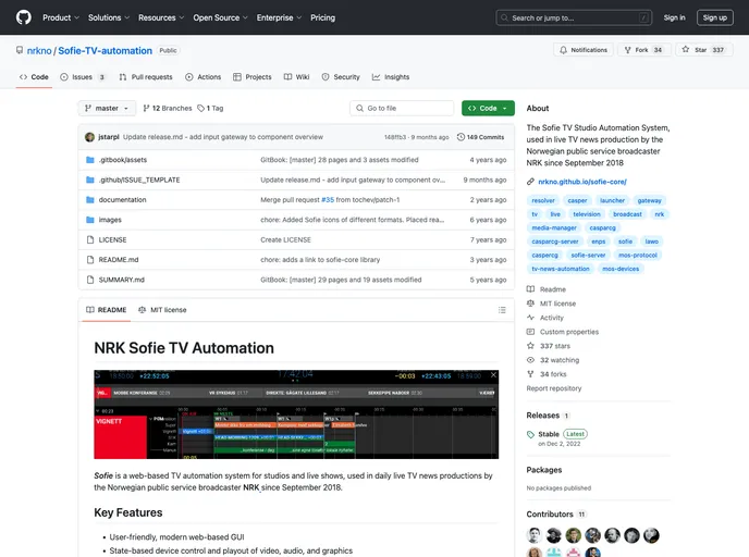 screenshot of Sofie Core