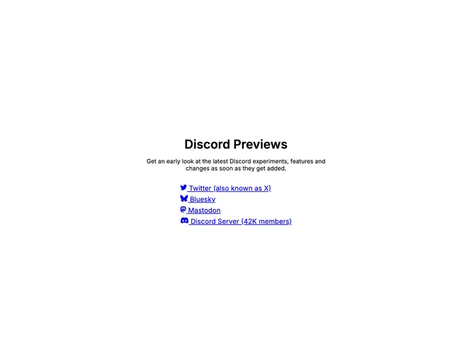 screenshot of Discordpreviews.com Old