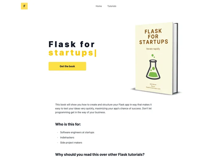 screenshot of Flask_for_startups