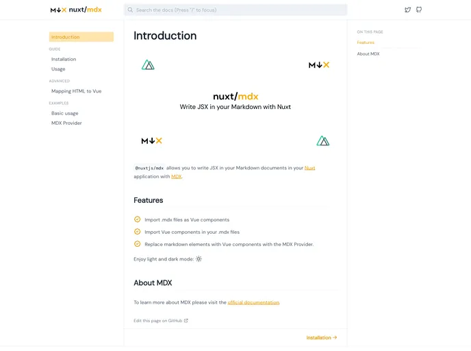 screenshot of Mdx Module