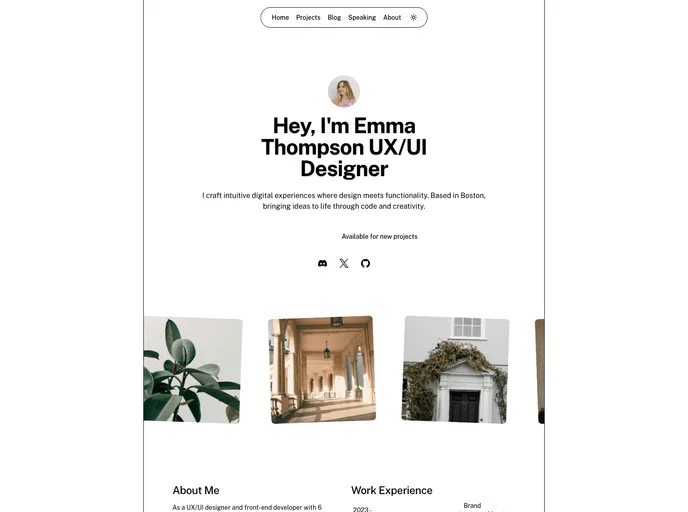 Portfolio screenshot