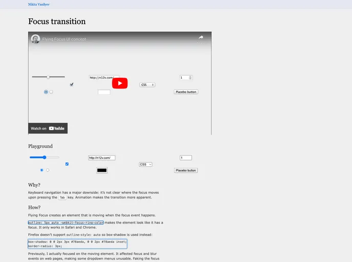 screenshot of Flying Focus