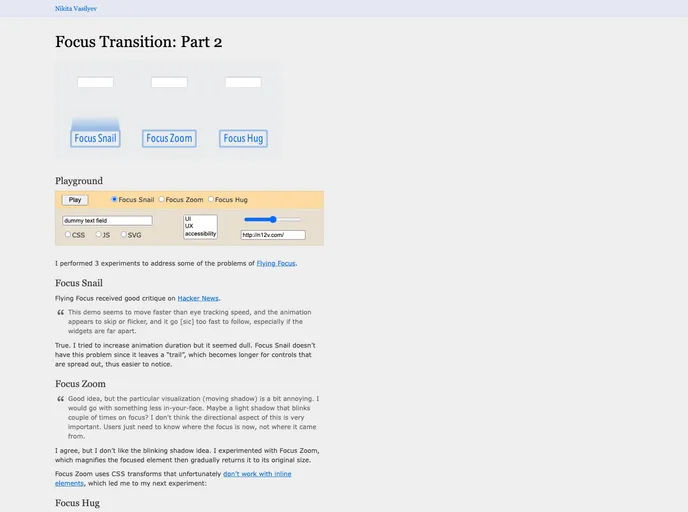screenshot of Focus Snail
