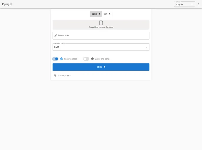 Piping UI Web screenshot