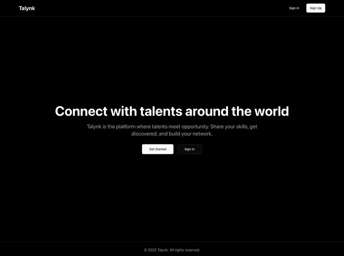 screenshot of Talynk