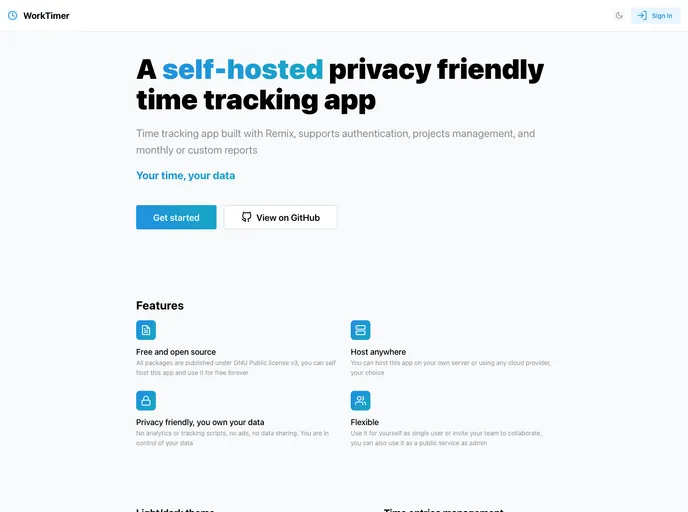 Work Timer screenshot