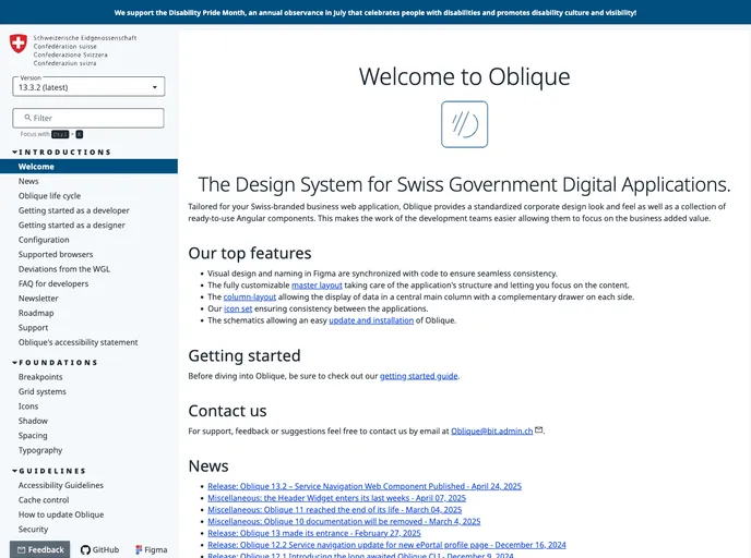 screenshot of Oblique
