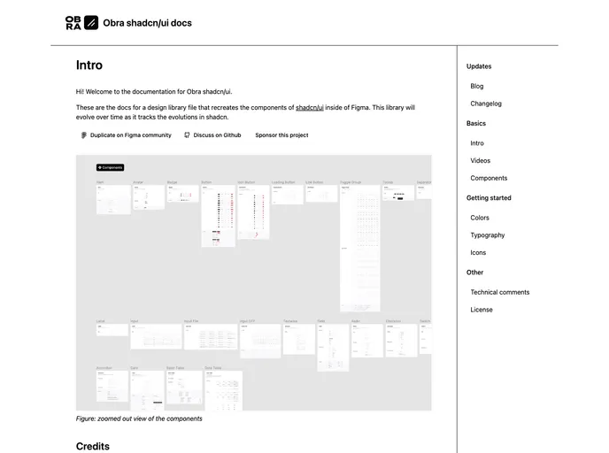 screenshot of Shadcn UI Kit