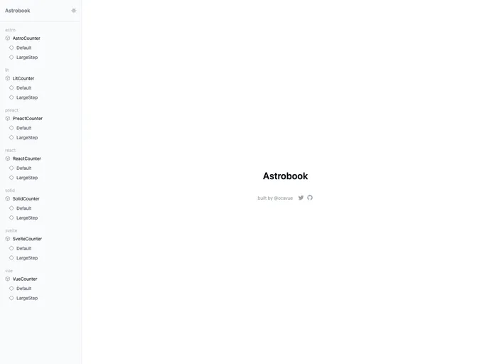 screenshot of Astrobook