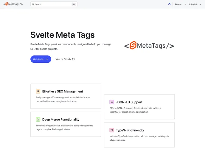 Svelte Meta Tags screenshot