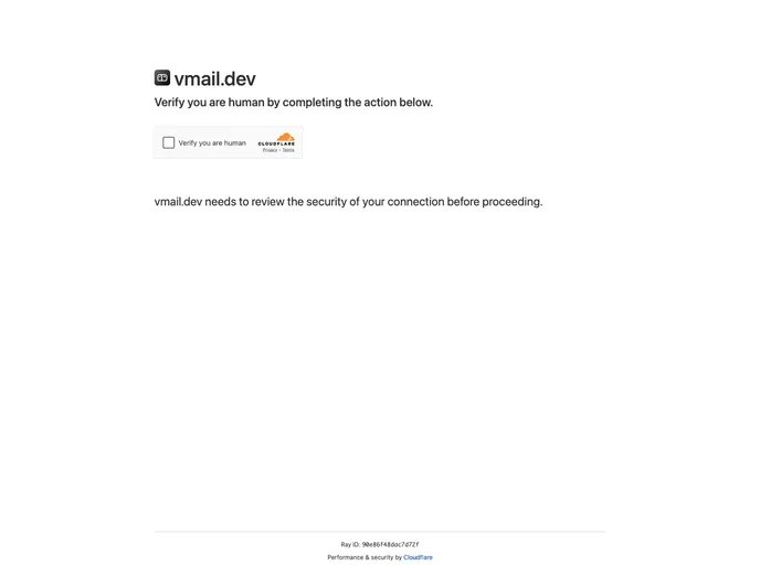 screenshot of Vmail