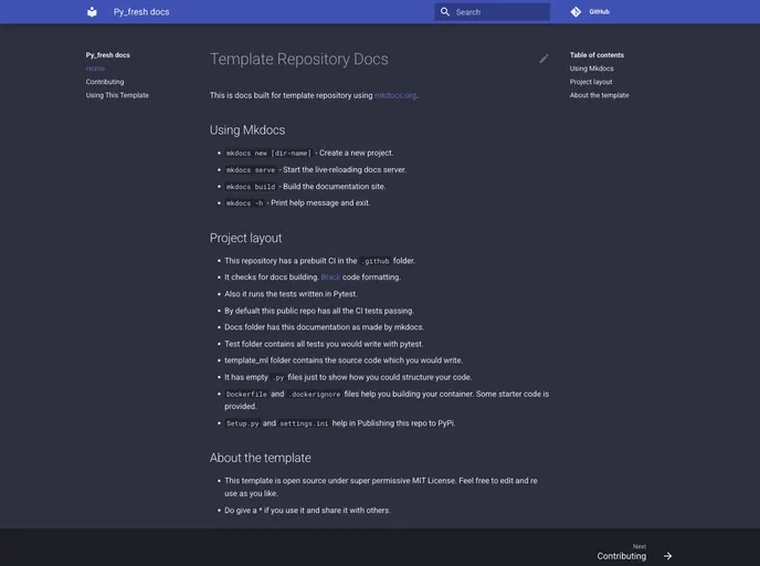 screenshot of Py_fresh