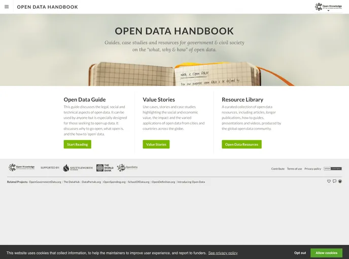 screenshot of Handbook Theme