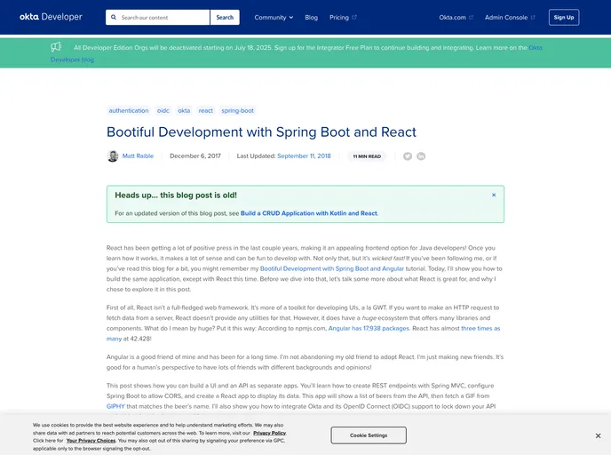 screenshot of Spring Boot React Example