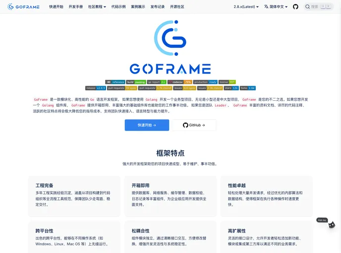 screenshot of GoFrame Helper