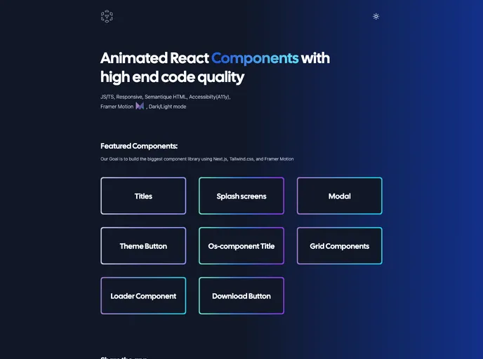 screenshot of Os React Component