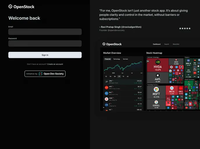 OpenStock screenshot