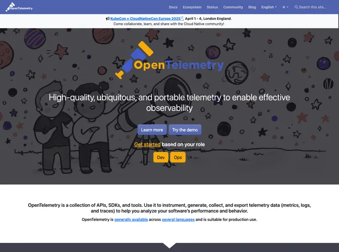 screenshot of Opentelemetry Dotnet Contrib