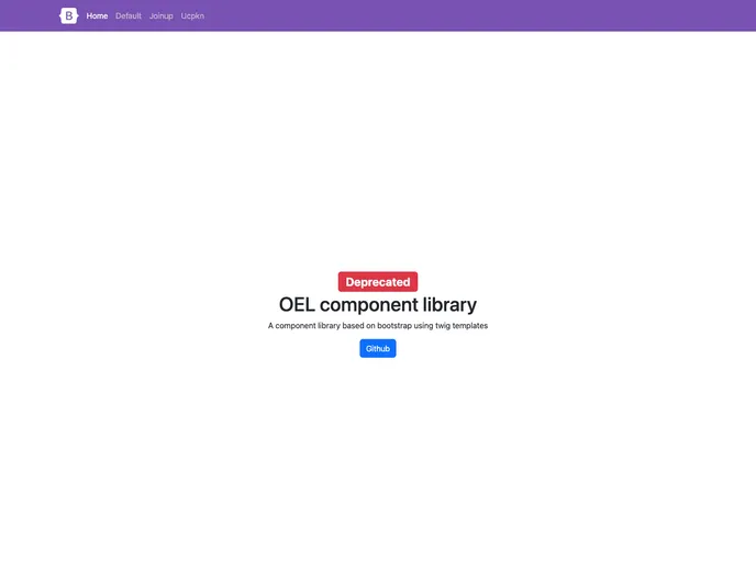 screenshot of Bootstrap Component Library